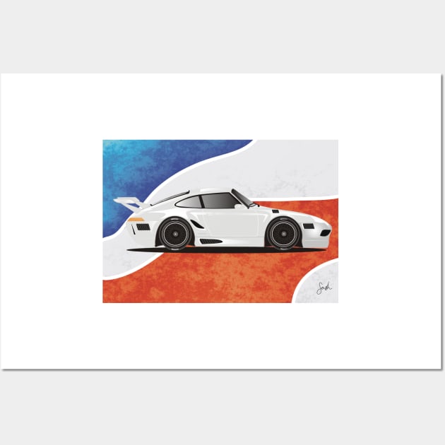 Scenic - German Cup Racer -  White Wall Art by Sash8140
